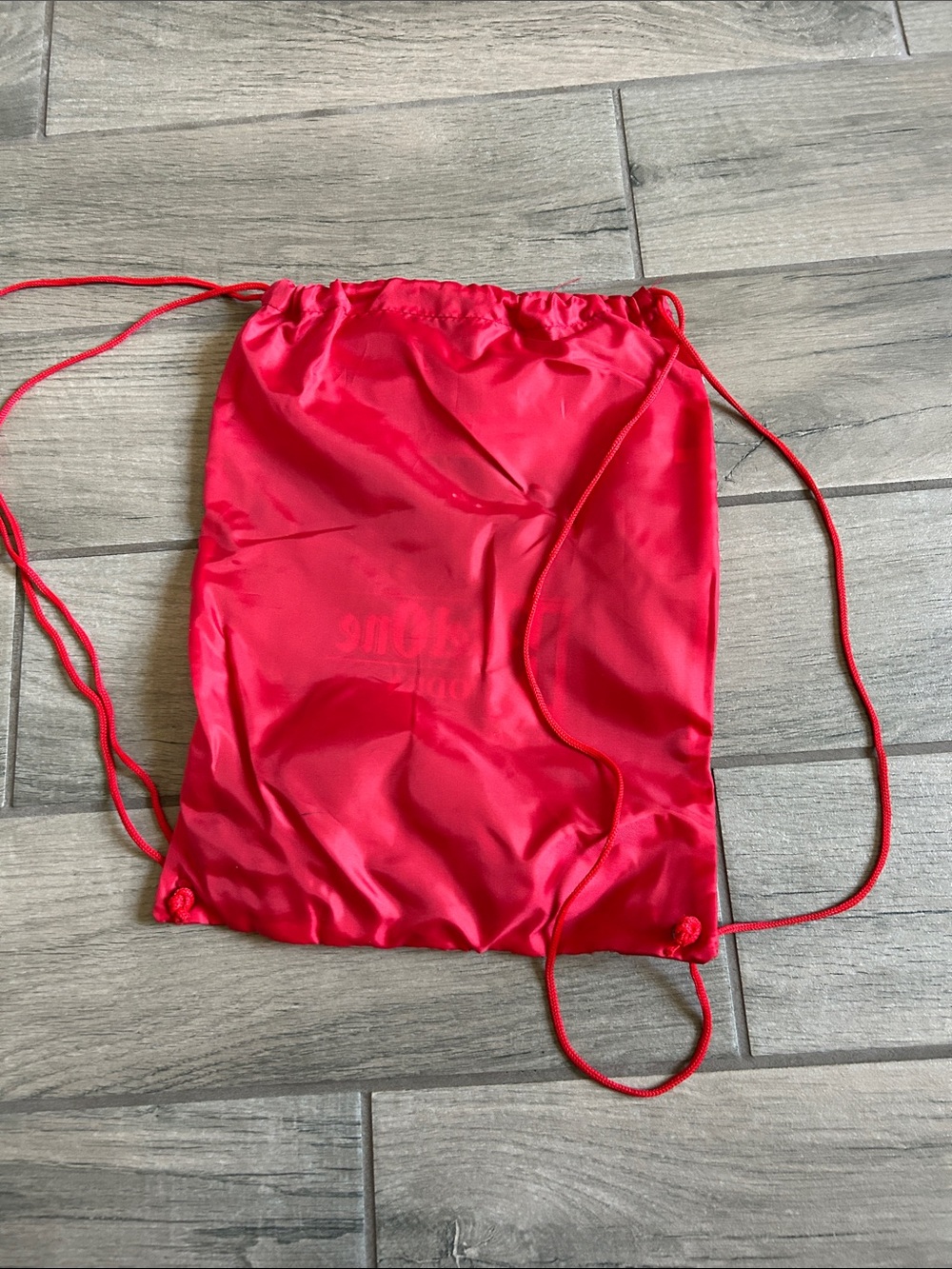 Red Drawstring Backpack - Picture 3 of 3